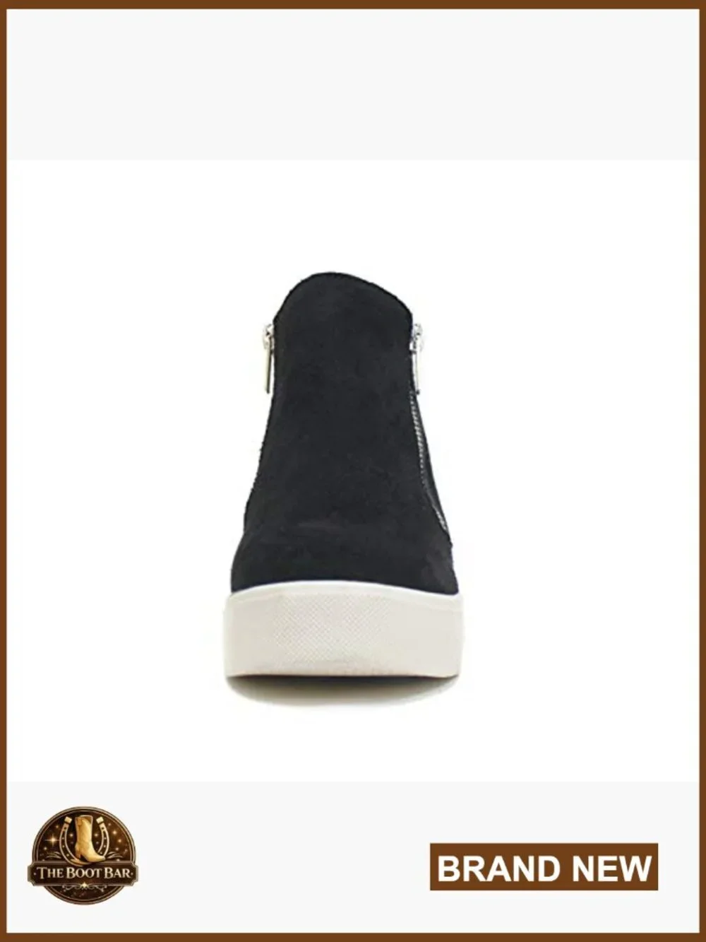 Platform Ankle Booties with Hidden Wedge Side Zipper Sneaker Shoes